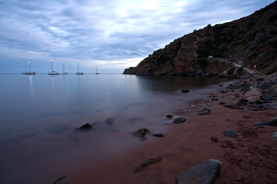 Cala degli Zimmari alla sera